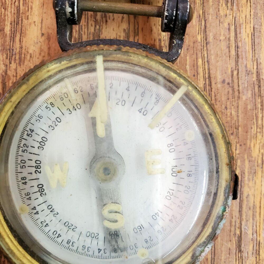 Vintage Kiffe Japan Lensatic Engineer’s Compass Military Style Collectible
